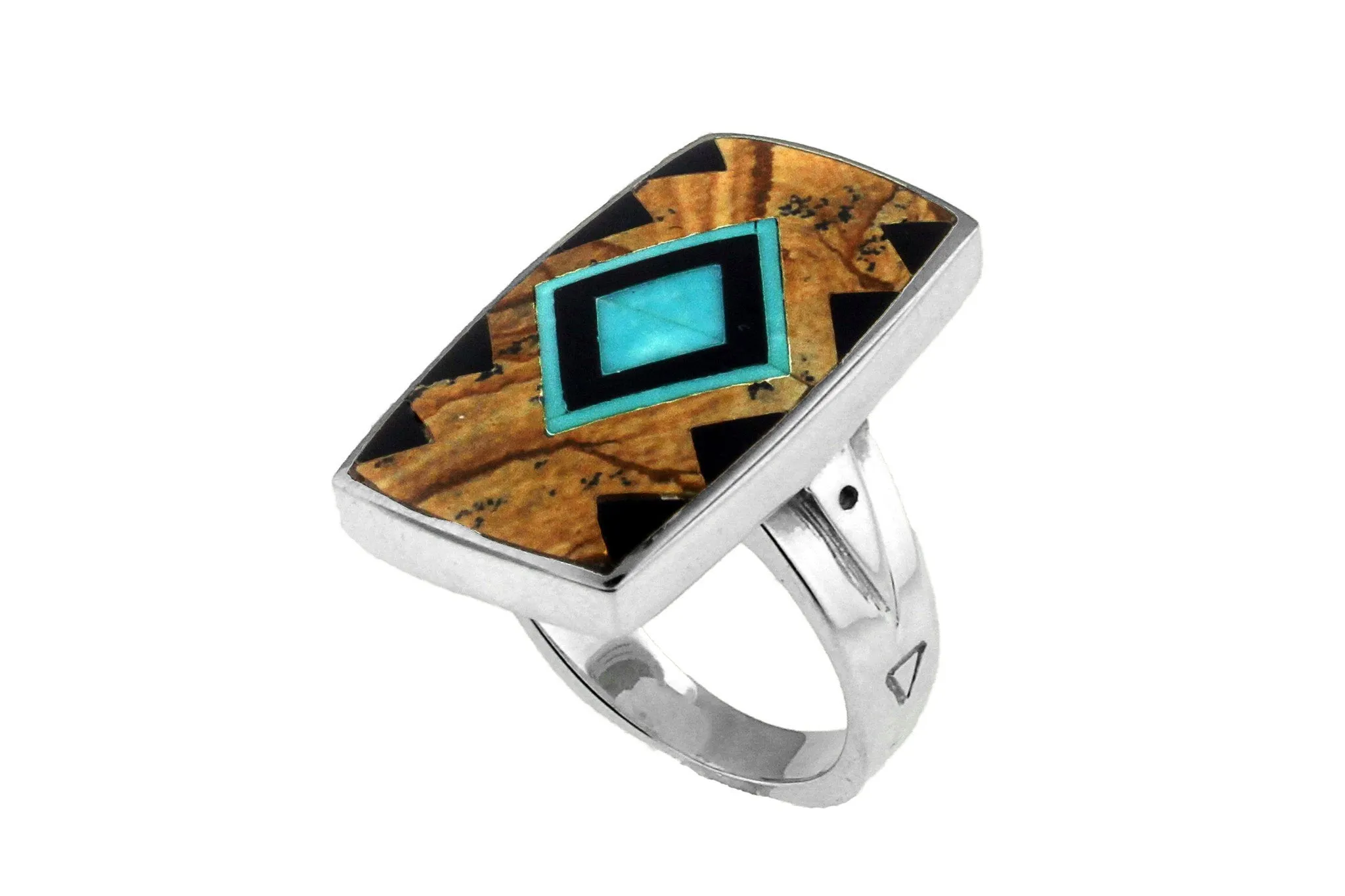 David Rosales Inlaid Native American Ring