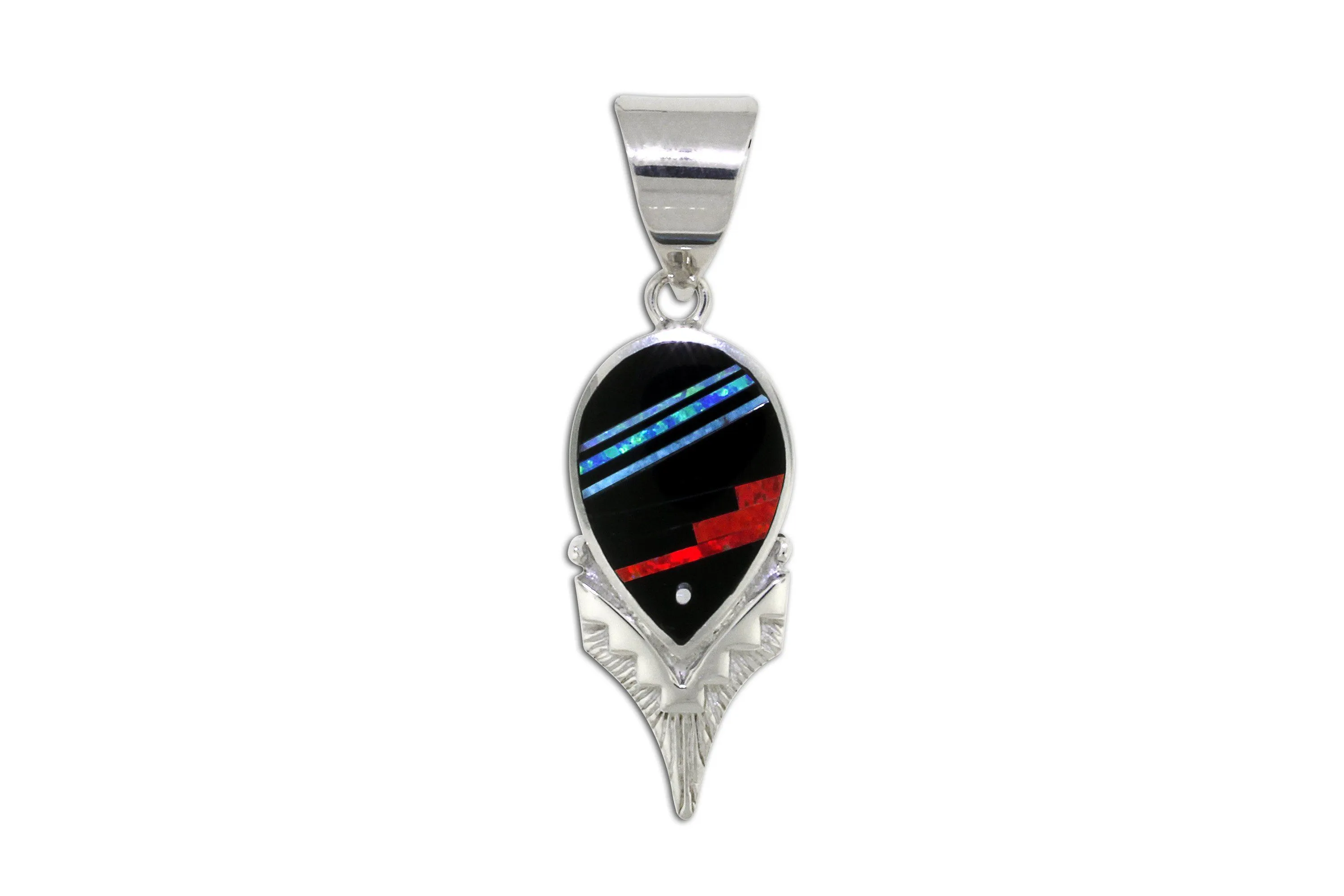 David Rosales Red Moon Arrow Pendant