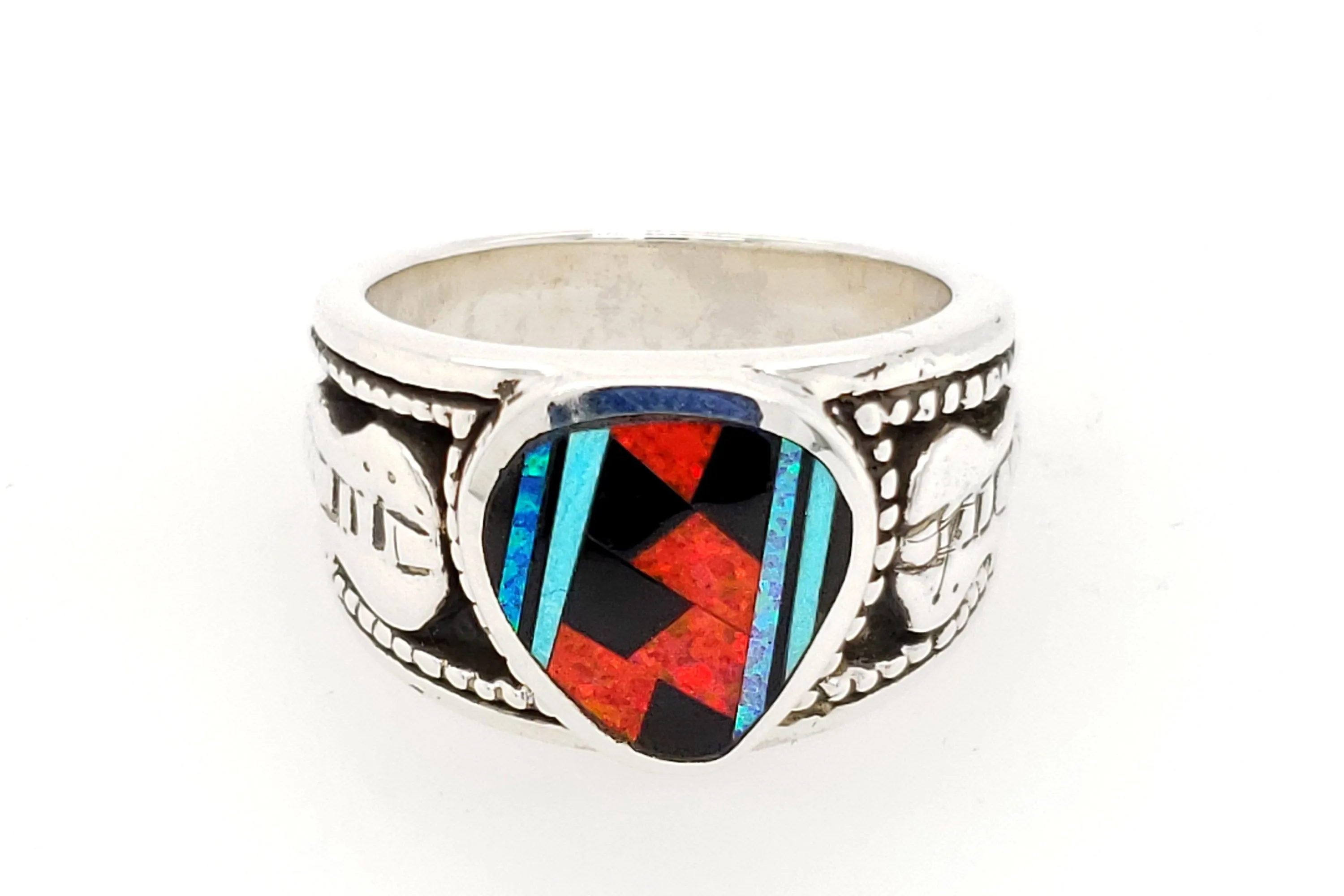 David Rosales Red Moon Guitar Pick Ring