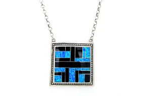 David Rosales Square Black Beauty Necklace