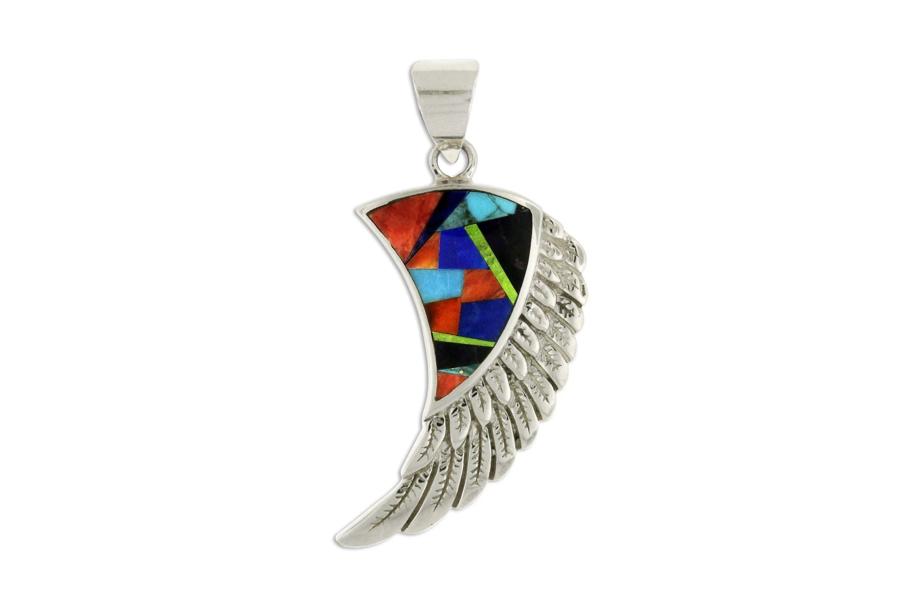 David Rosales Trendy Feather Pendant