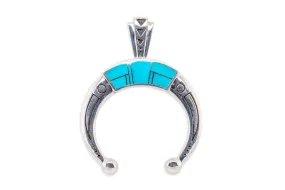 David Rosales Turquoise Naja Pendant