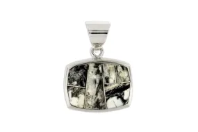 David Rosales White Buffalo Turquoise Pendant