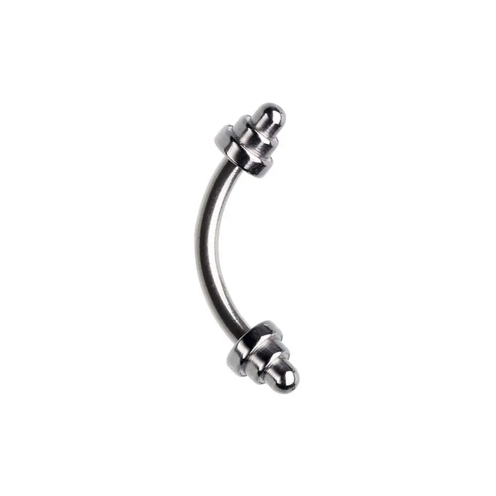 Dumbbell Weightlifting WildKlass Curved Barbell Eyebrow Ring