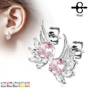 Earrings Wings Cz