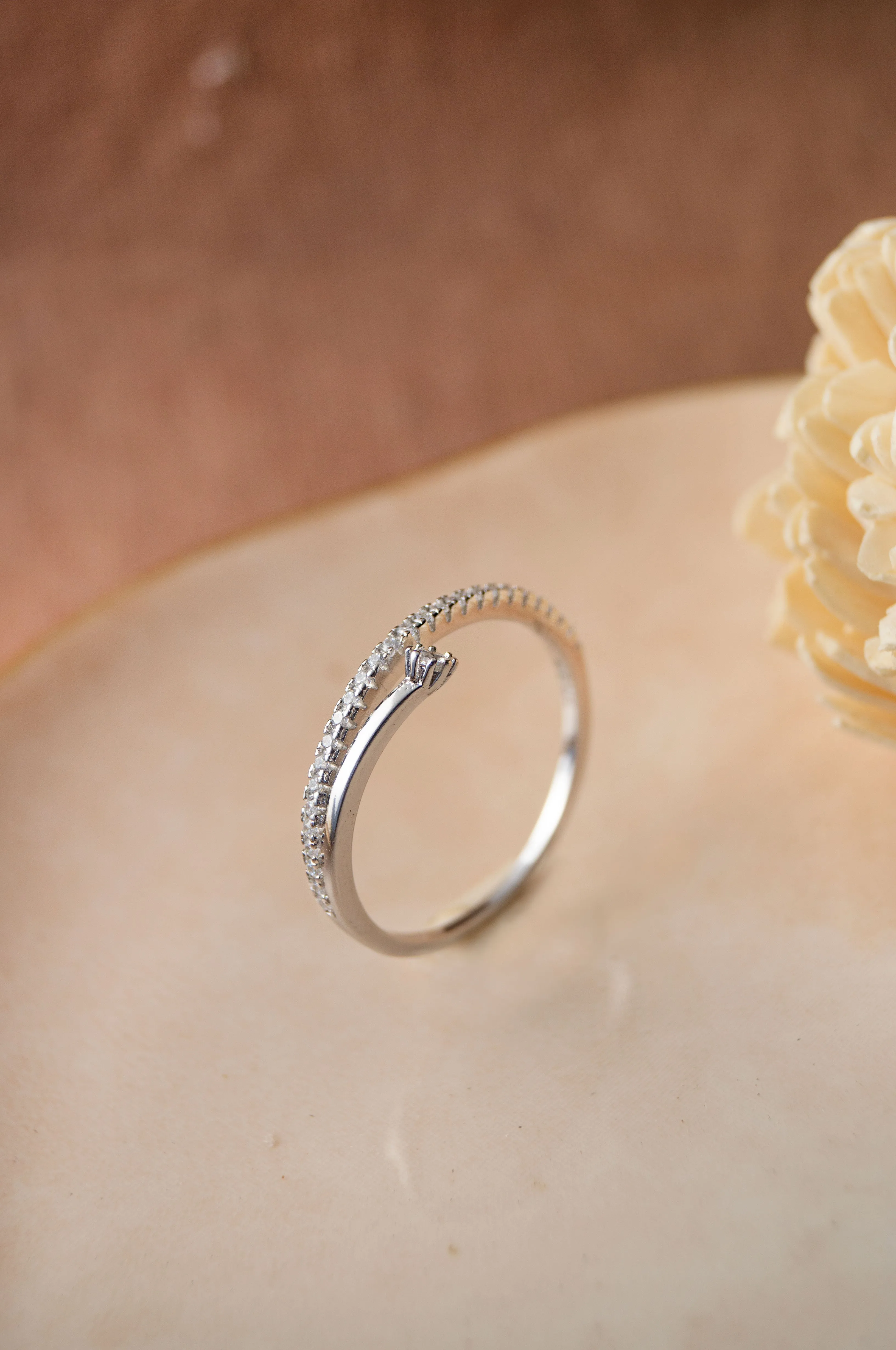 Eternity Ring With A Twist Sterling Silver Band Ring