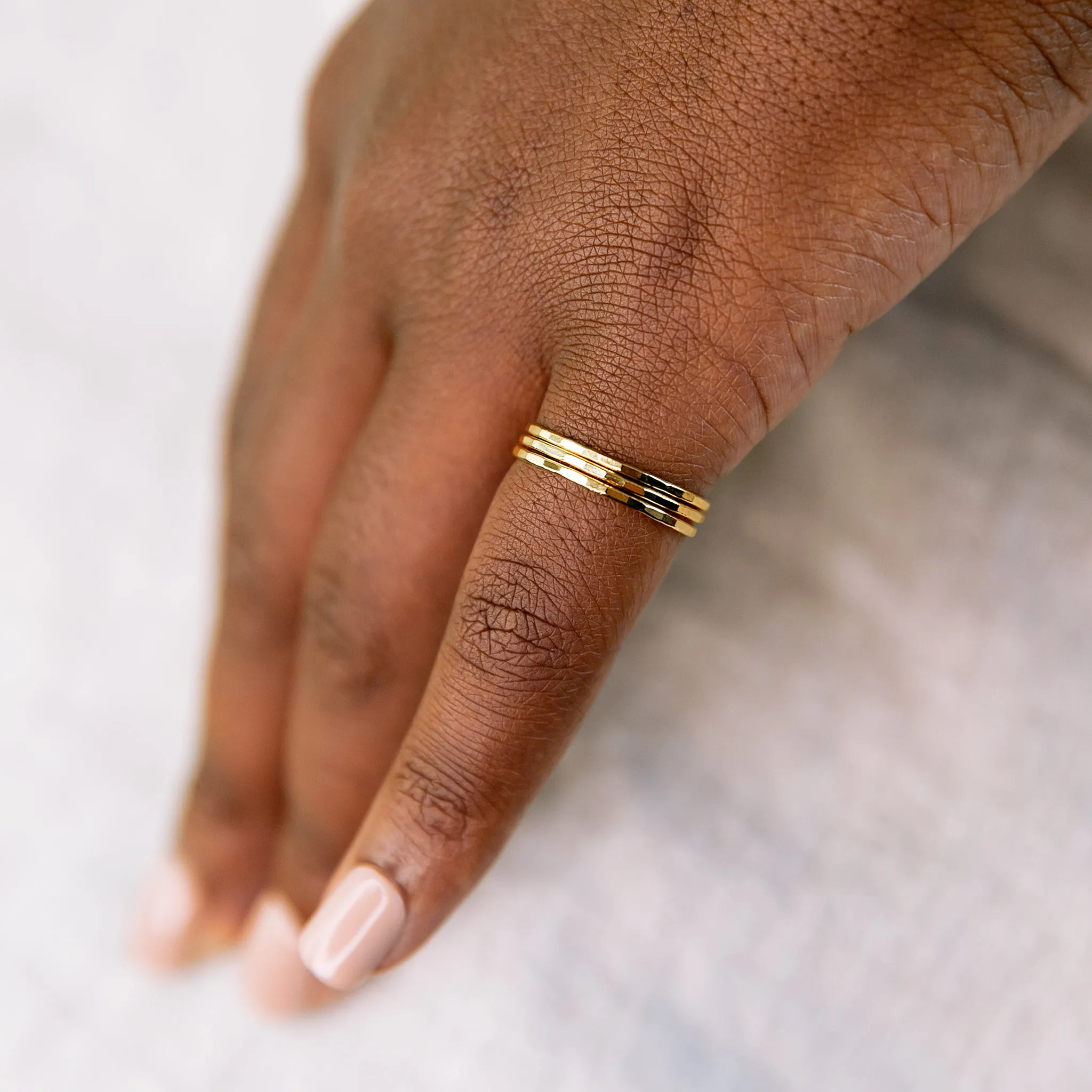 Faceted Stacking Ring