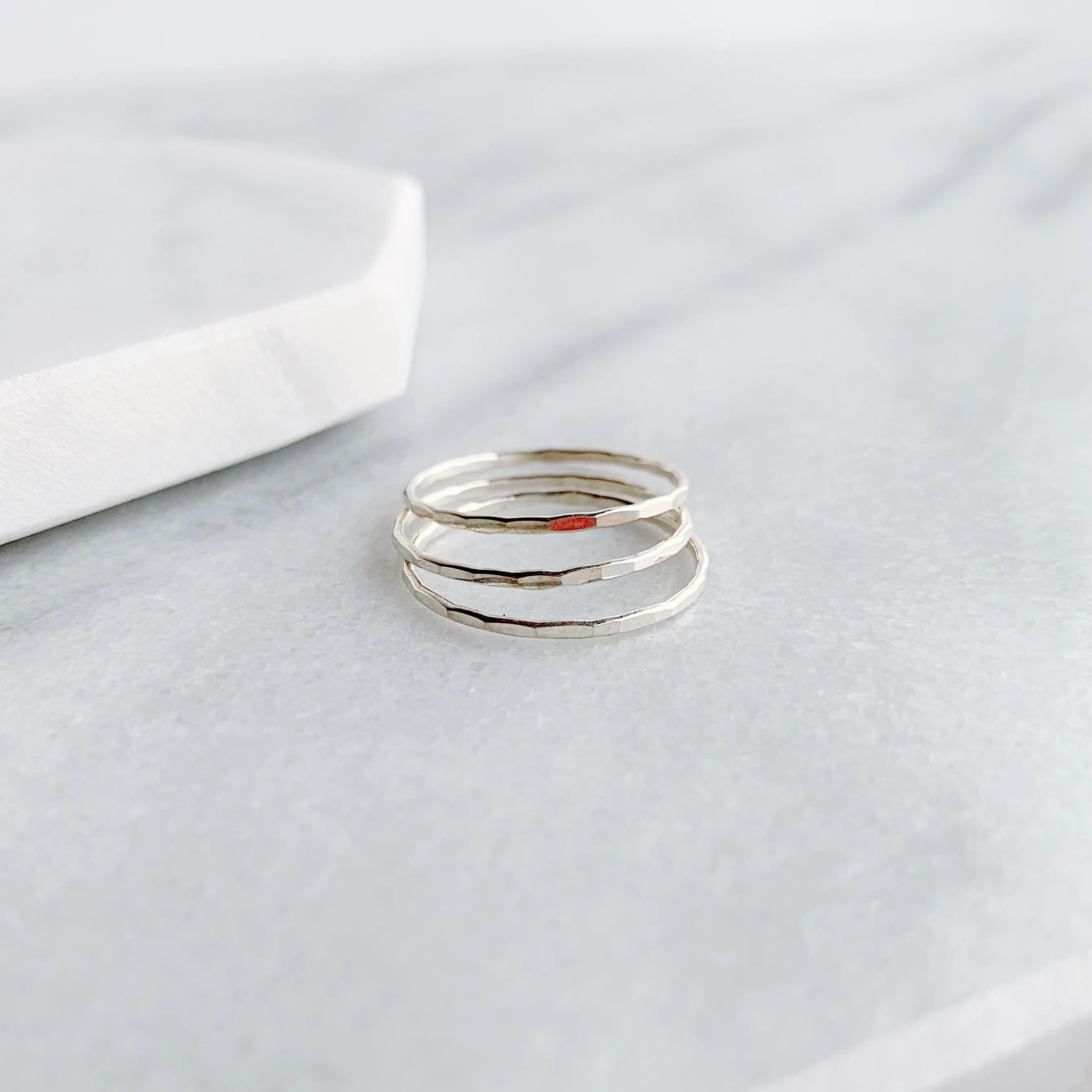 Faceted Stacking Ring