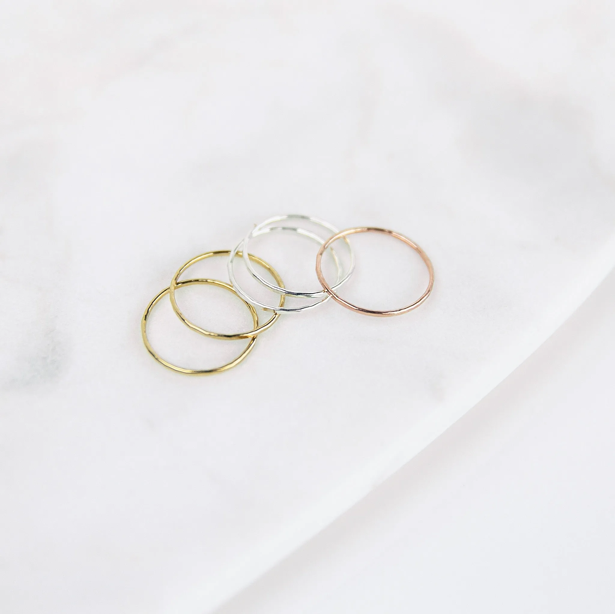 Faceted Stacking Ring