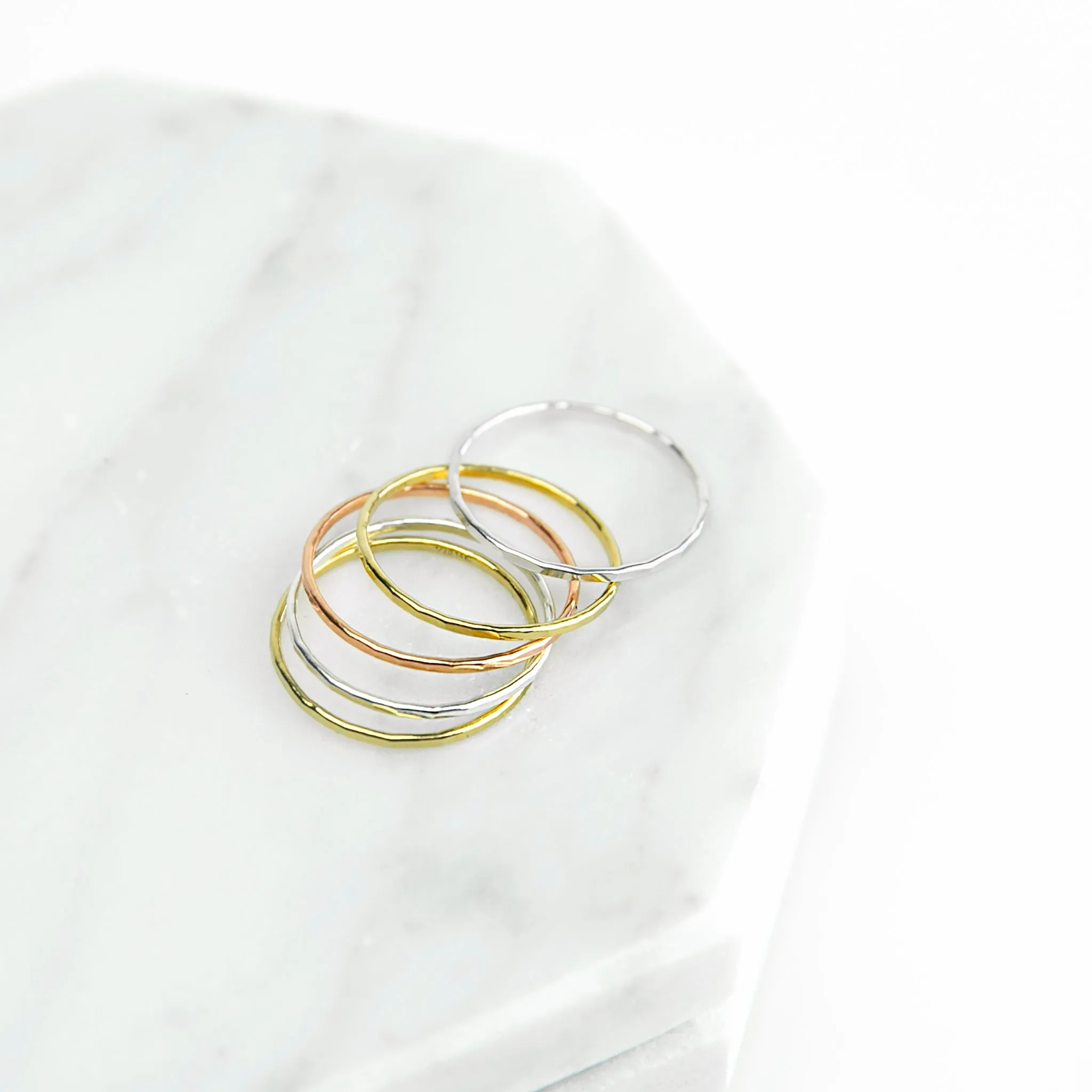 Faceted Stacking Ring