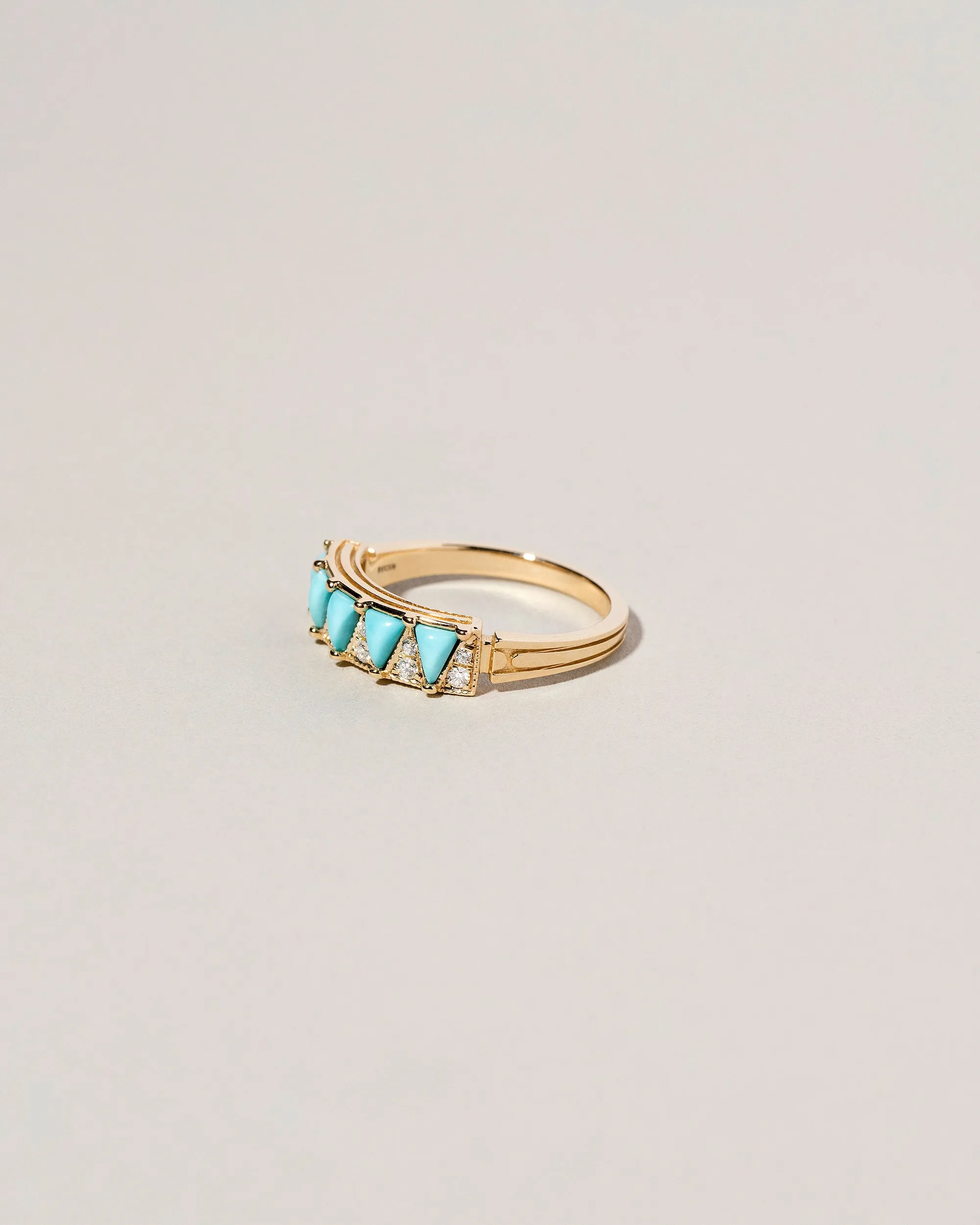 Five Triangle Ring - Turquoise