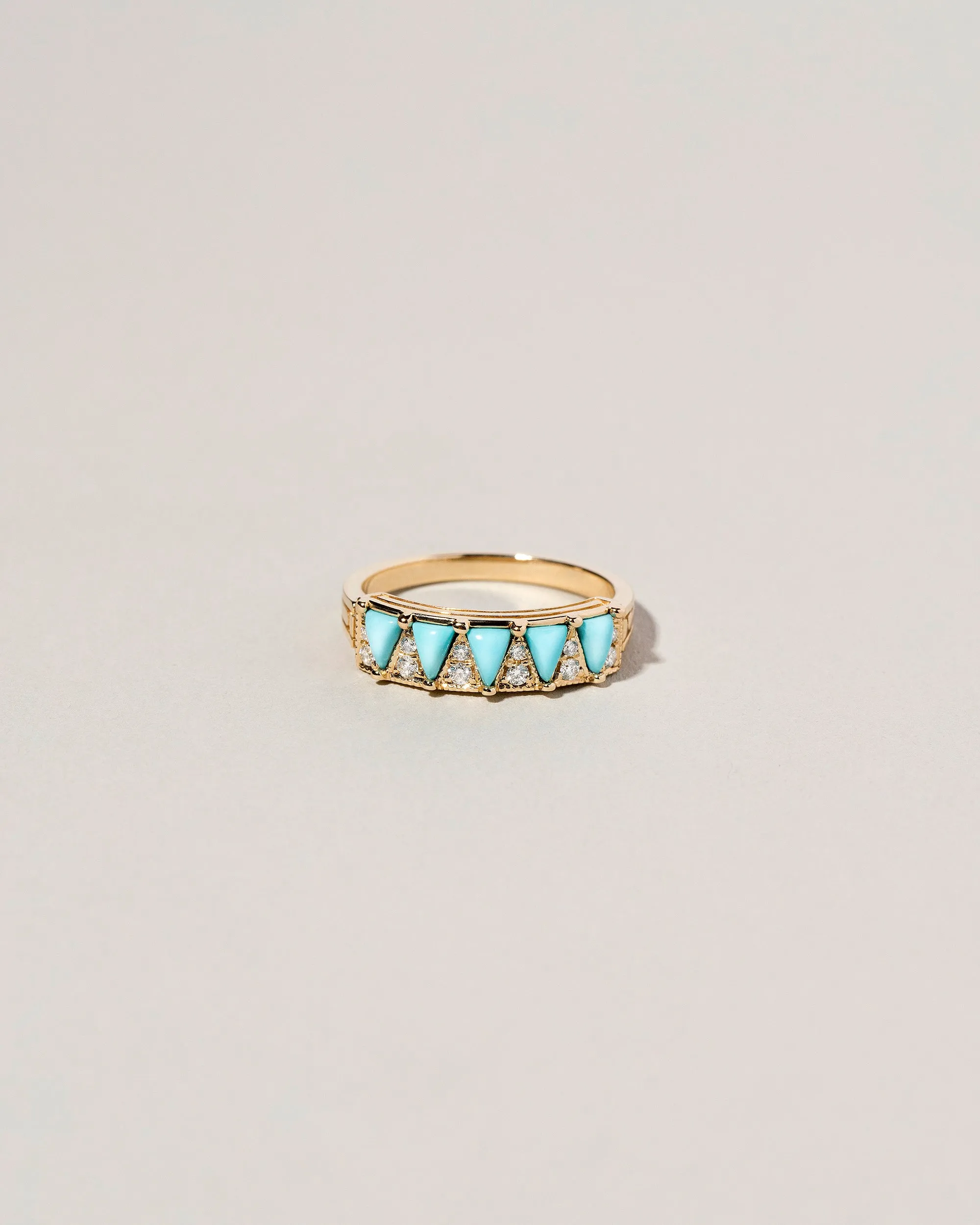 Five Triangle Ring - Turquoise