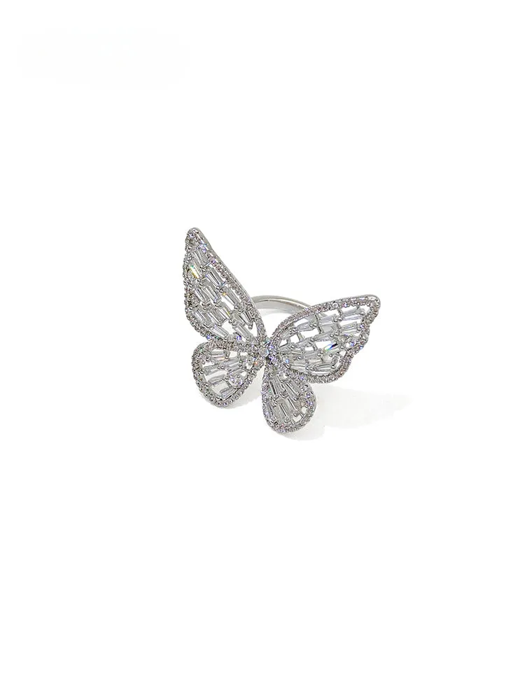 FN Simple Hollow Butterfly Ring LOJS18