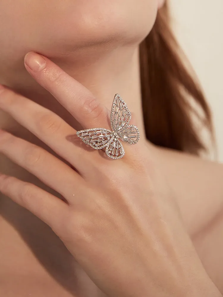 FN Simple Hollow Butterfly Ring LOJS18