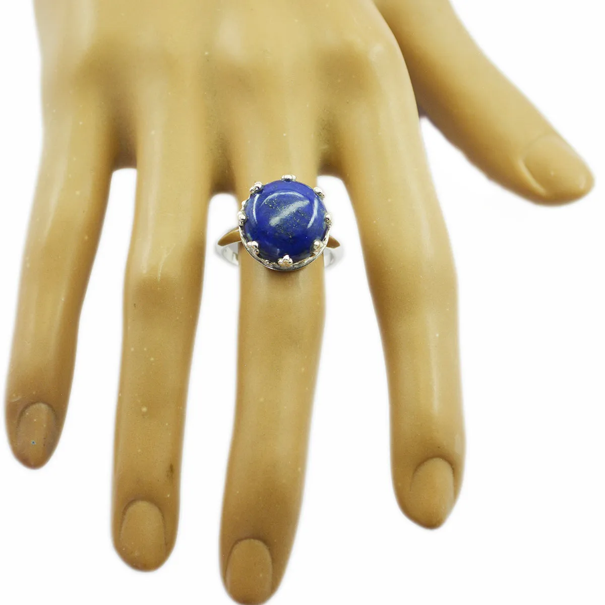 Indian Gemstone Lapis Lazuli 925 Sterling Silver Ring Silver Jewelry