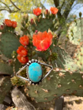 Kingman Turquoise Oval cuff bracelet