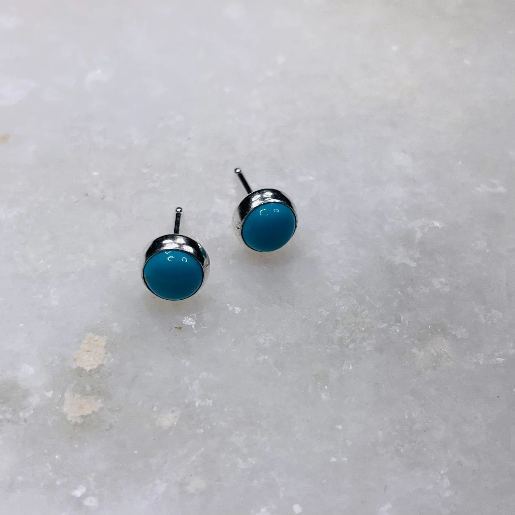 Kingman Turquoise Stud Earrings