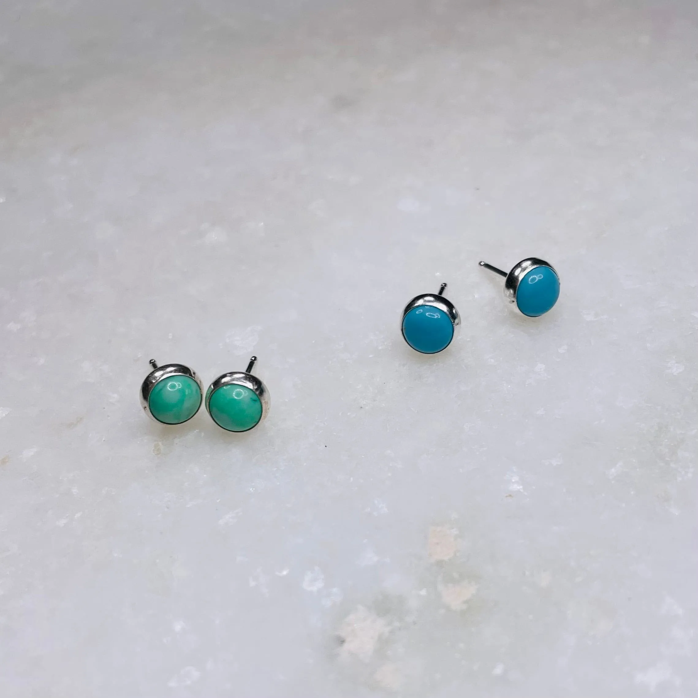 Kingman Turquoise Stud Earrings