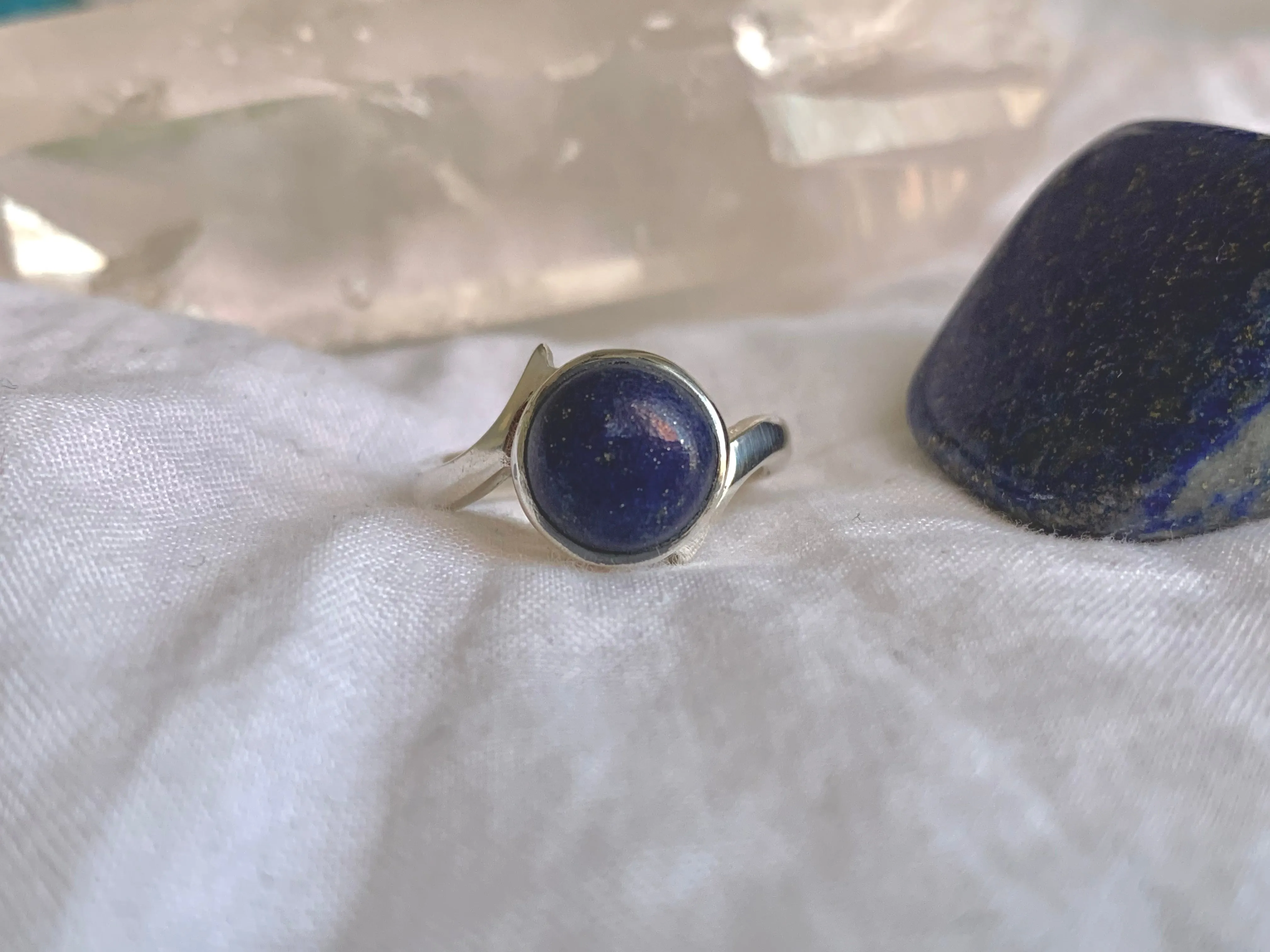 Lapis Lazuli Efimia Ring - Round (US 6 & 7)