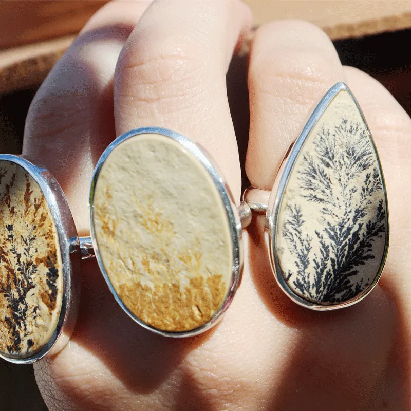 Leaf Jasper Oval Ring B