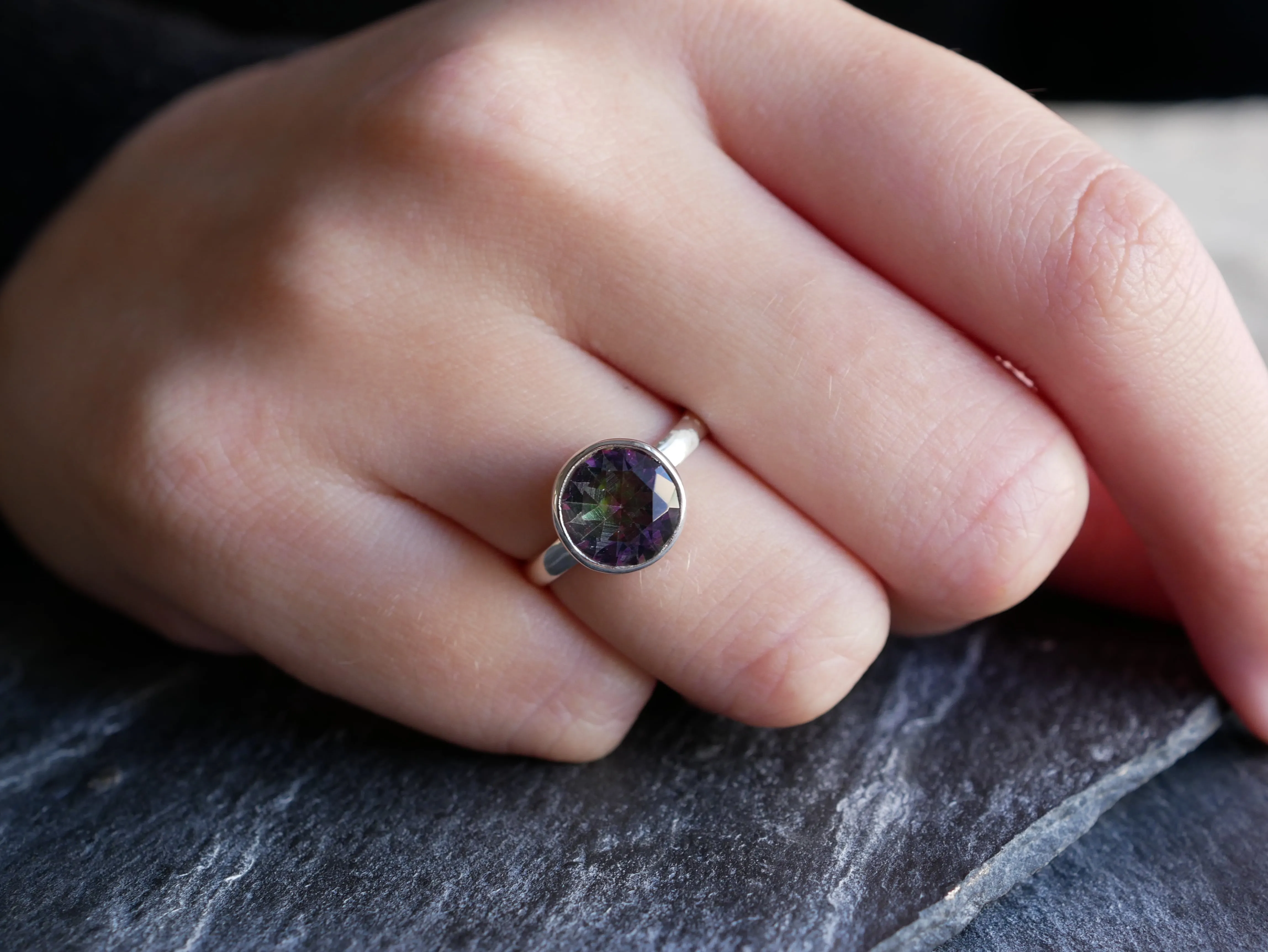 Mystic Topaz Akoni Ring - Round