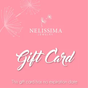 Nelissima Jewelry Gift Card