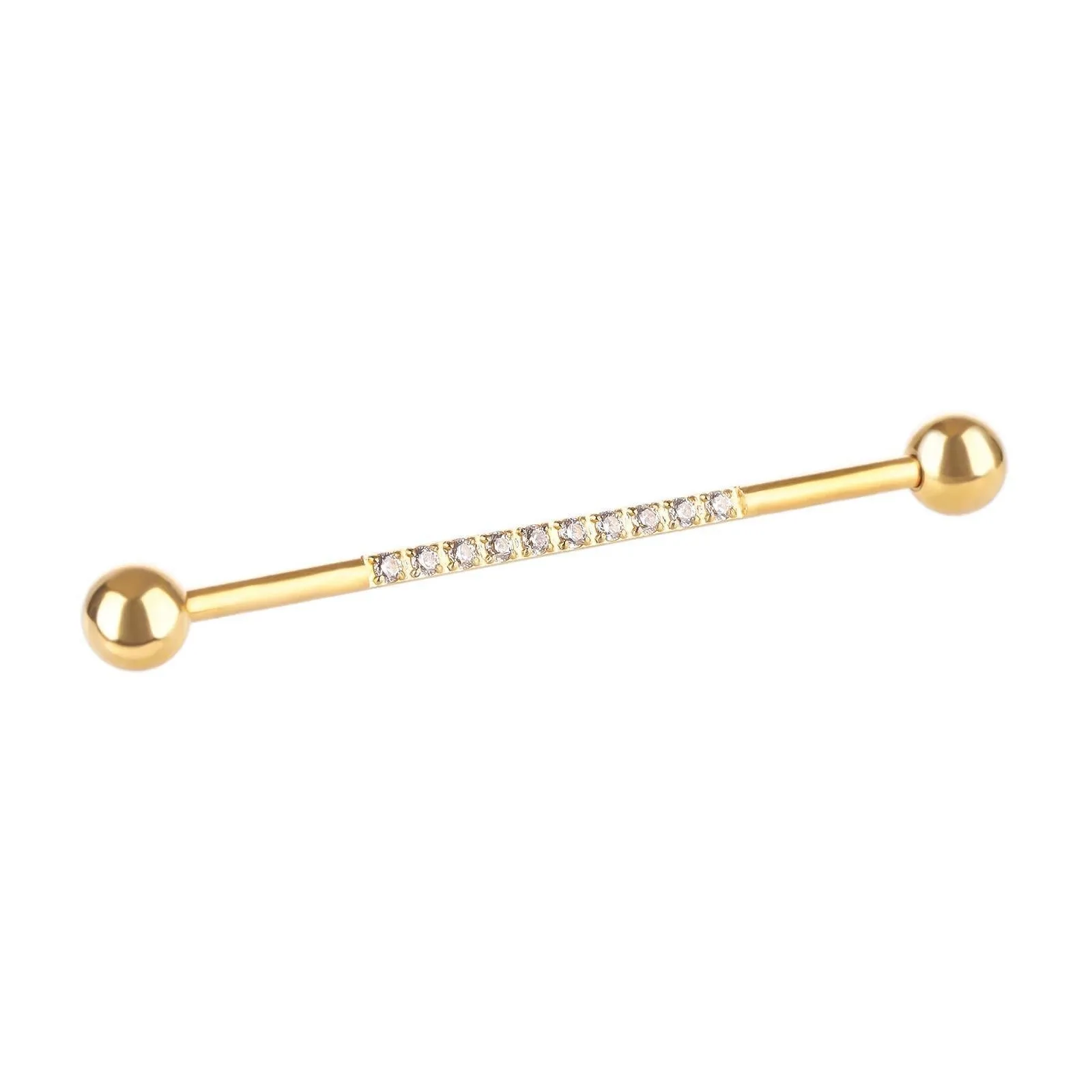 New Gem Line  Industrial Barbell Body Piercing Jewelry