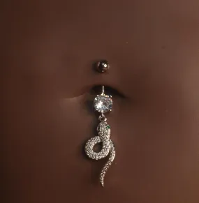 New Snake Curl Belly button Navel Piercing