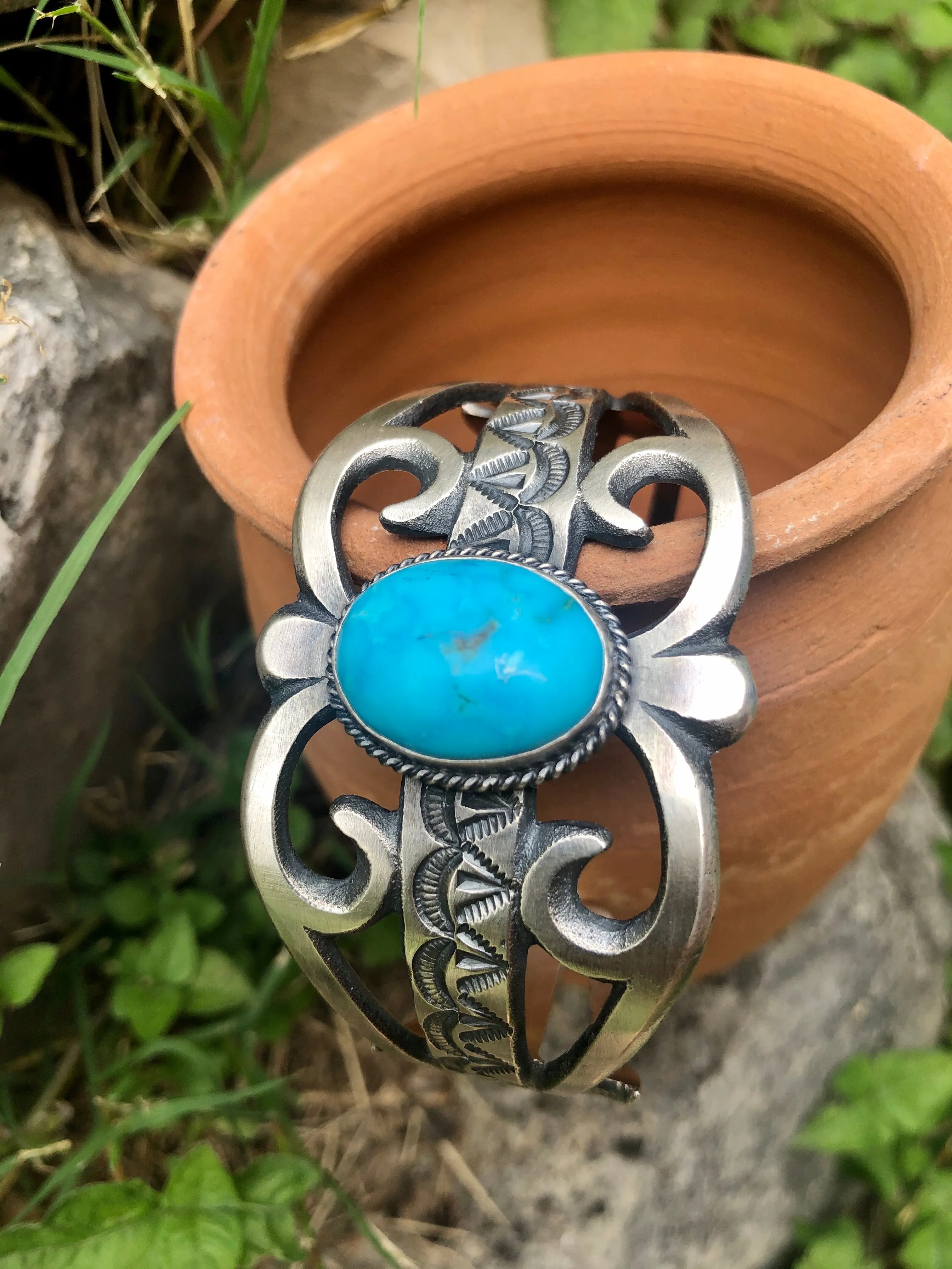 Oversized Turquoise Cuff