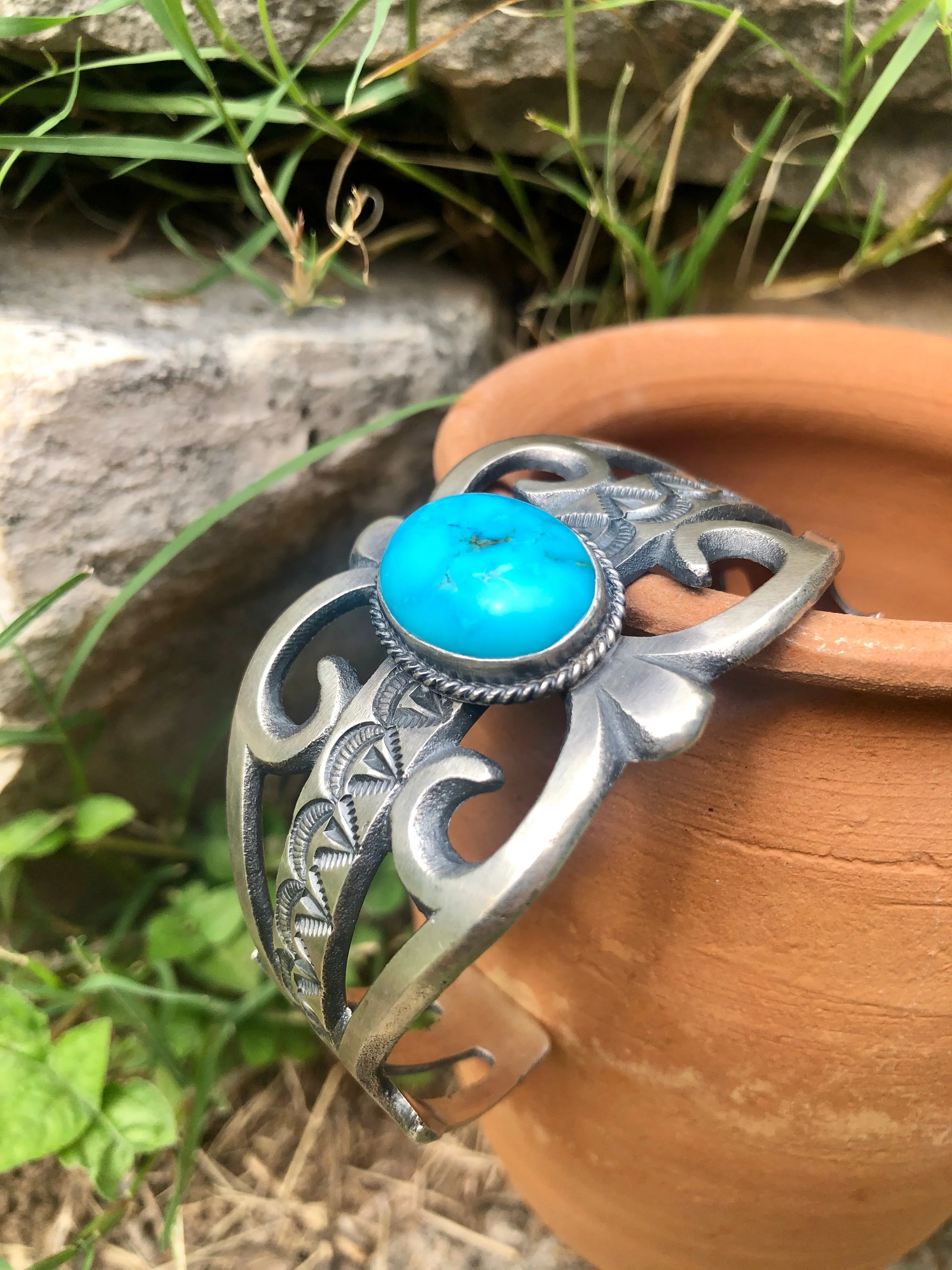 Oversized Turquoise Cuff