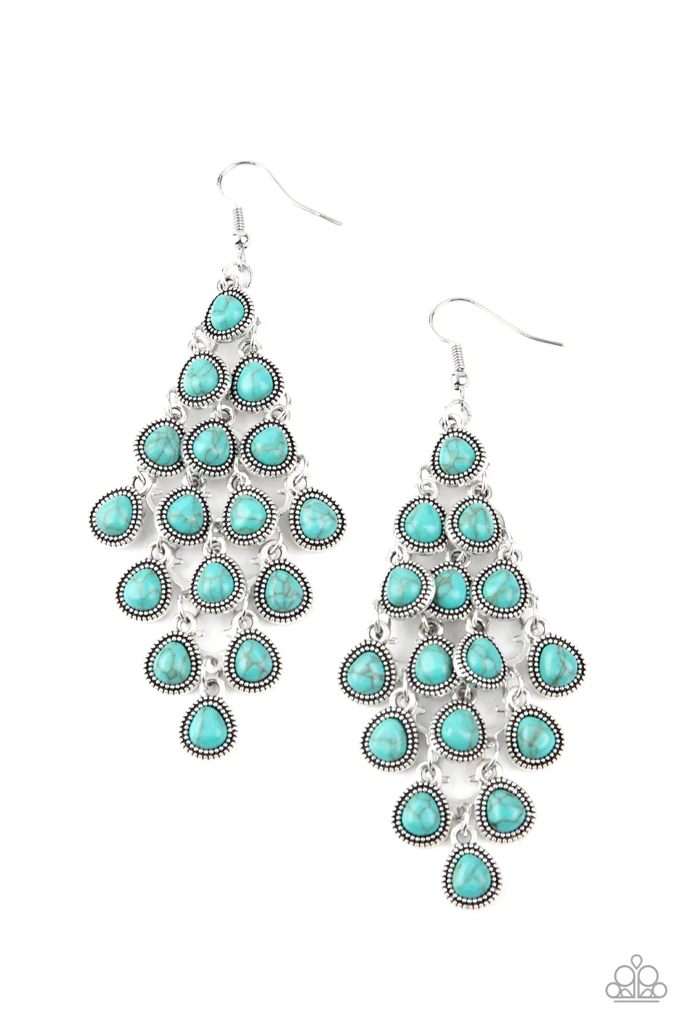 Paparazzi Earring ~ Rural Rainstorms - Blue