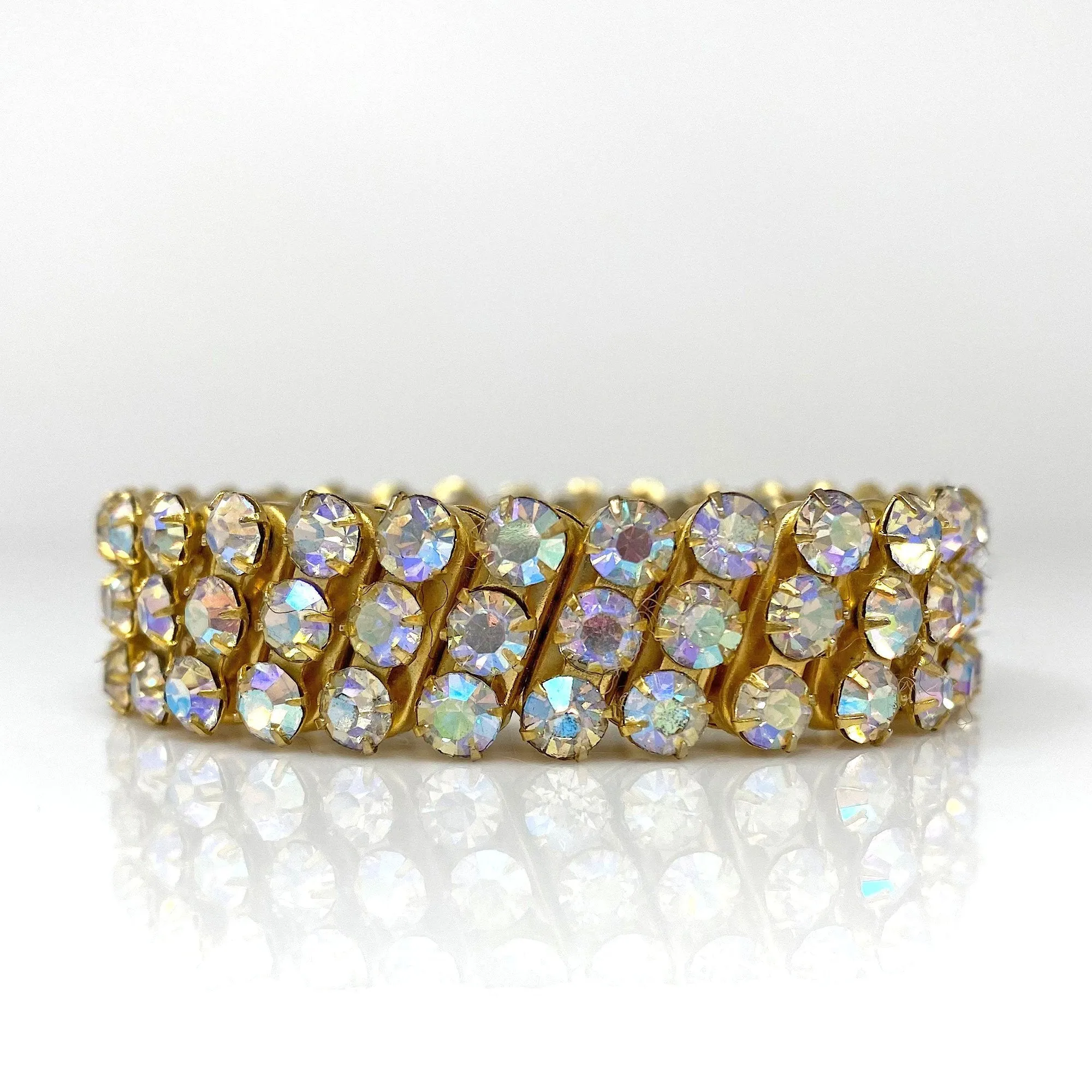 SIMAYA vintage ab rhinestone expansion bracelet