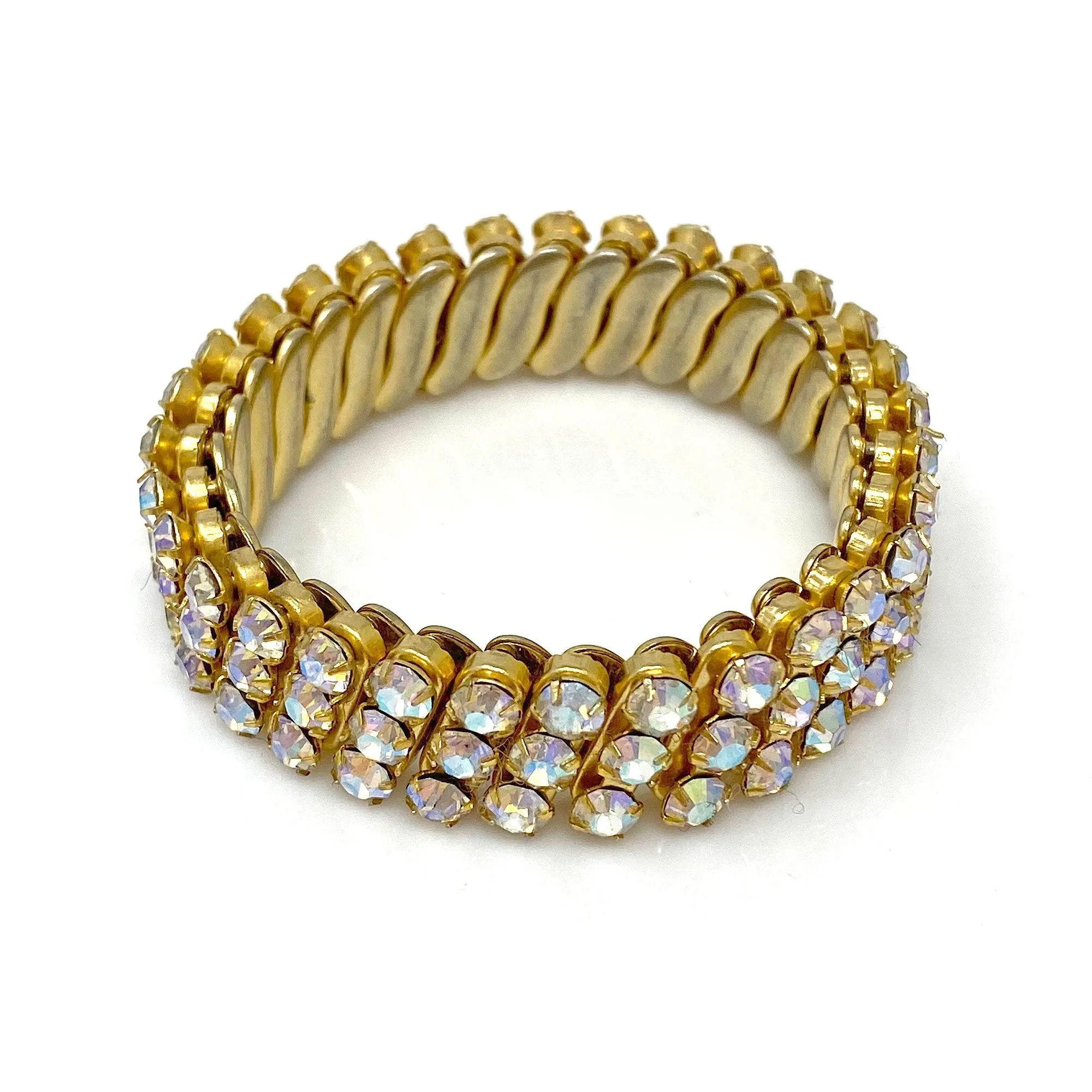 SIMAYA vintage ab rhinestone expansion bracelet