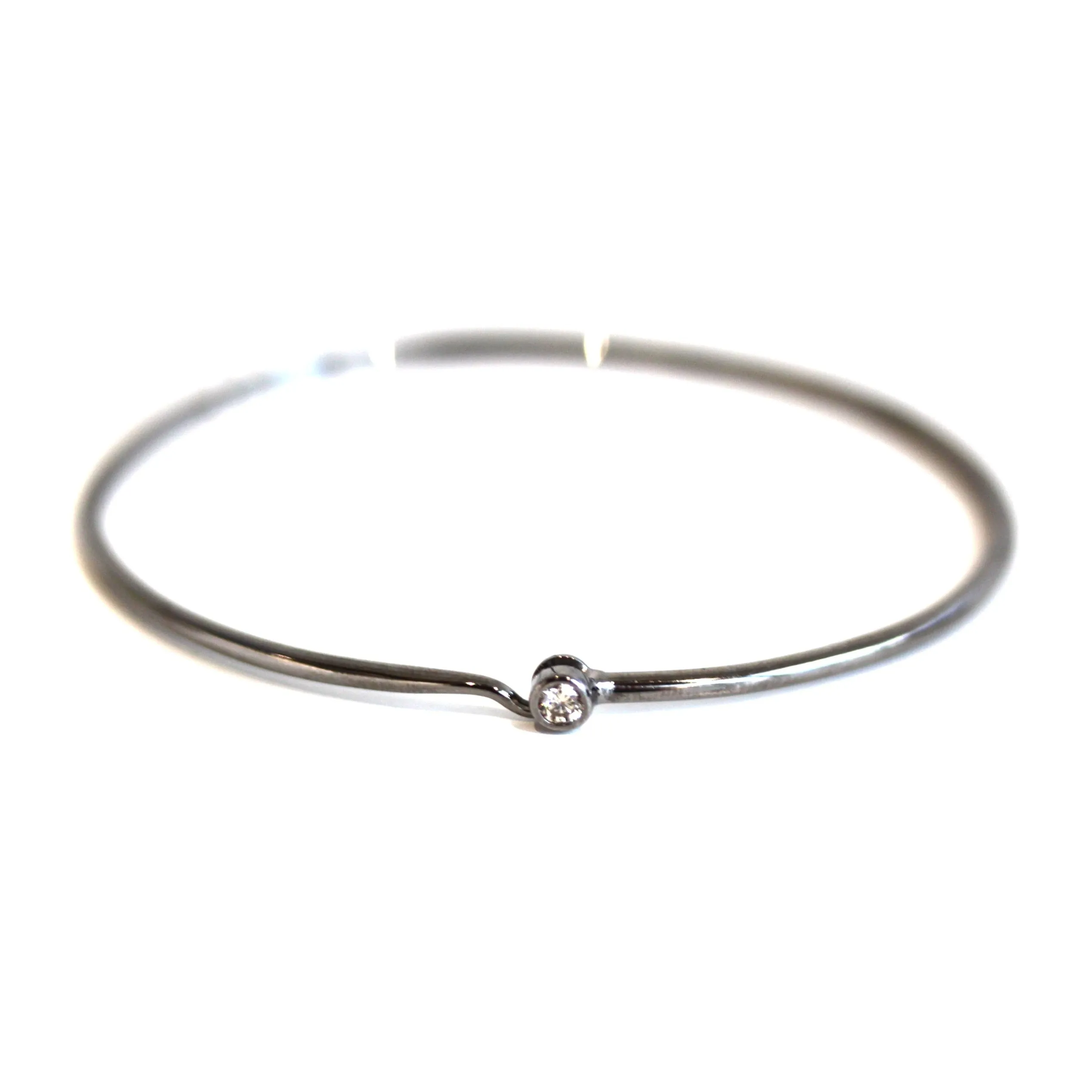 Single Diamond Hook Bracelet