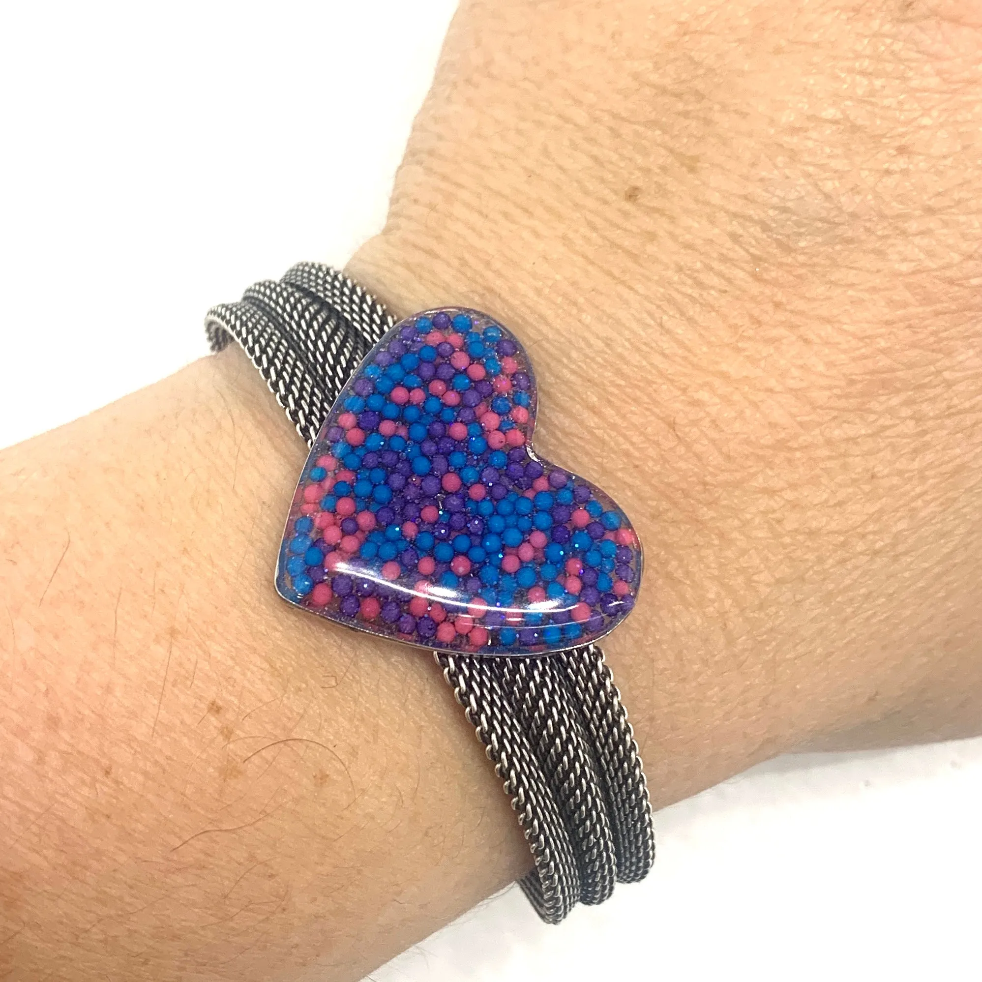 Small Sprinkles Heart Bracelet