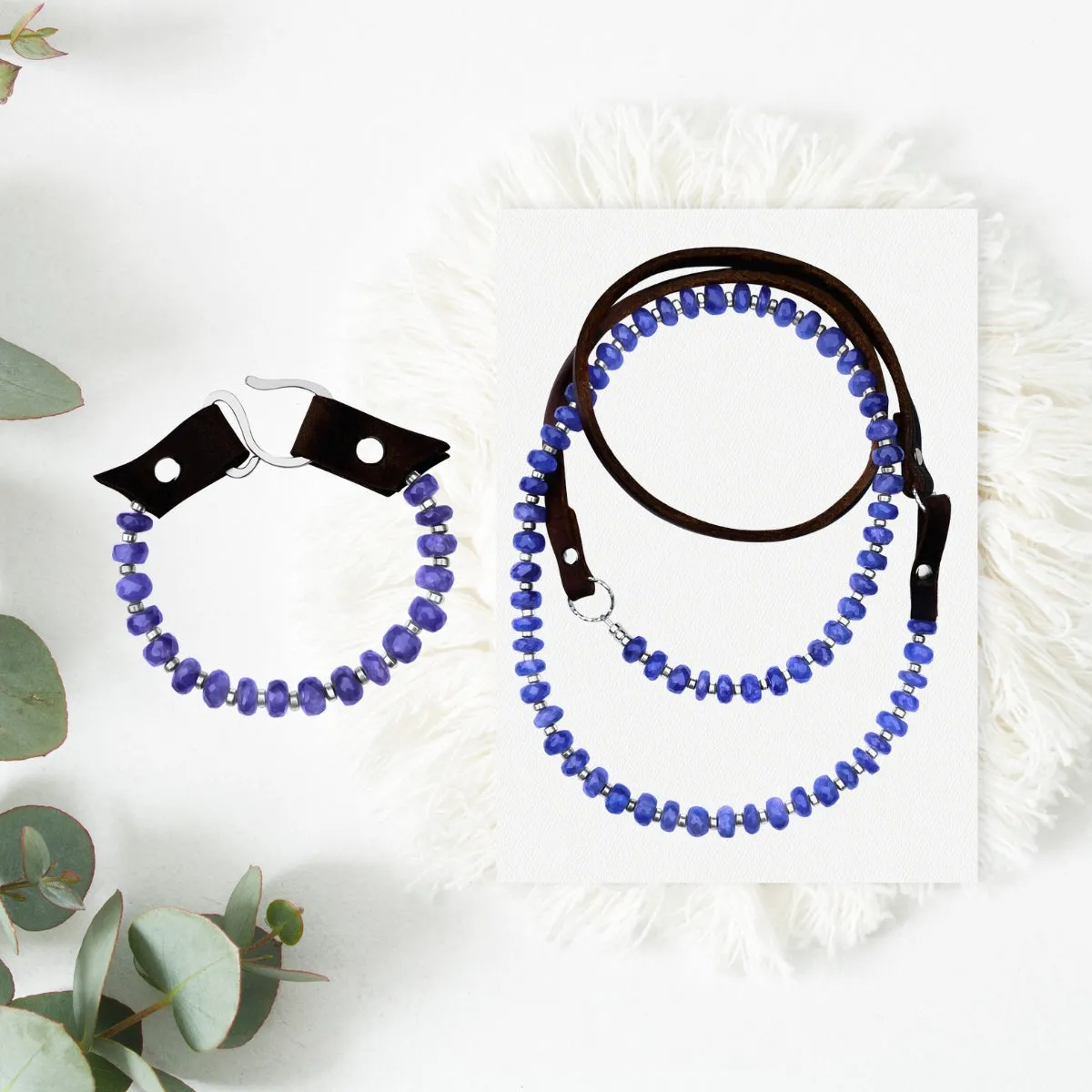 Soulfire Awakening: Tanzanite Jewelry Set