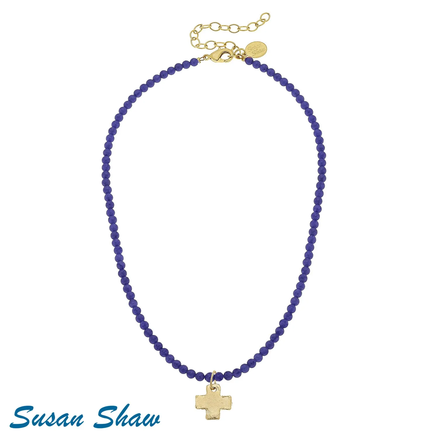 Susan Shaw Assorted Alys Cross Necklaces in Gold