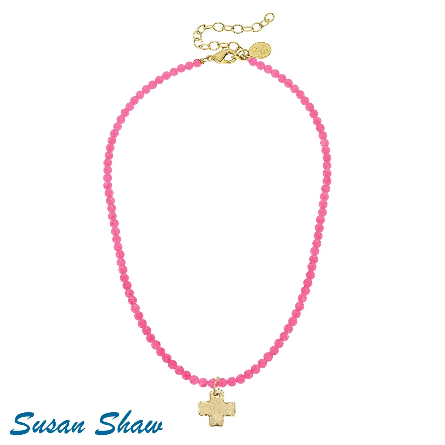 Susan Shaw Assorted Alys Cross Necklaces in Gold