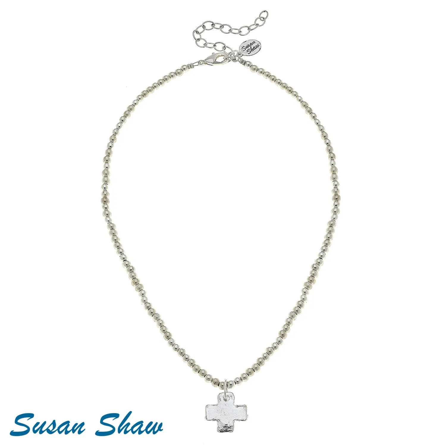 Susan Shaw Assorted Cross Necklaces in Silver