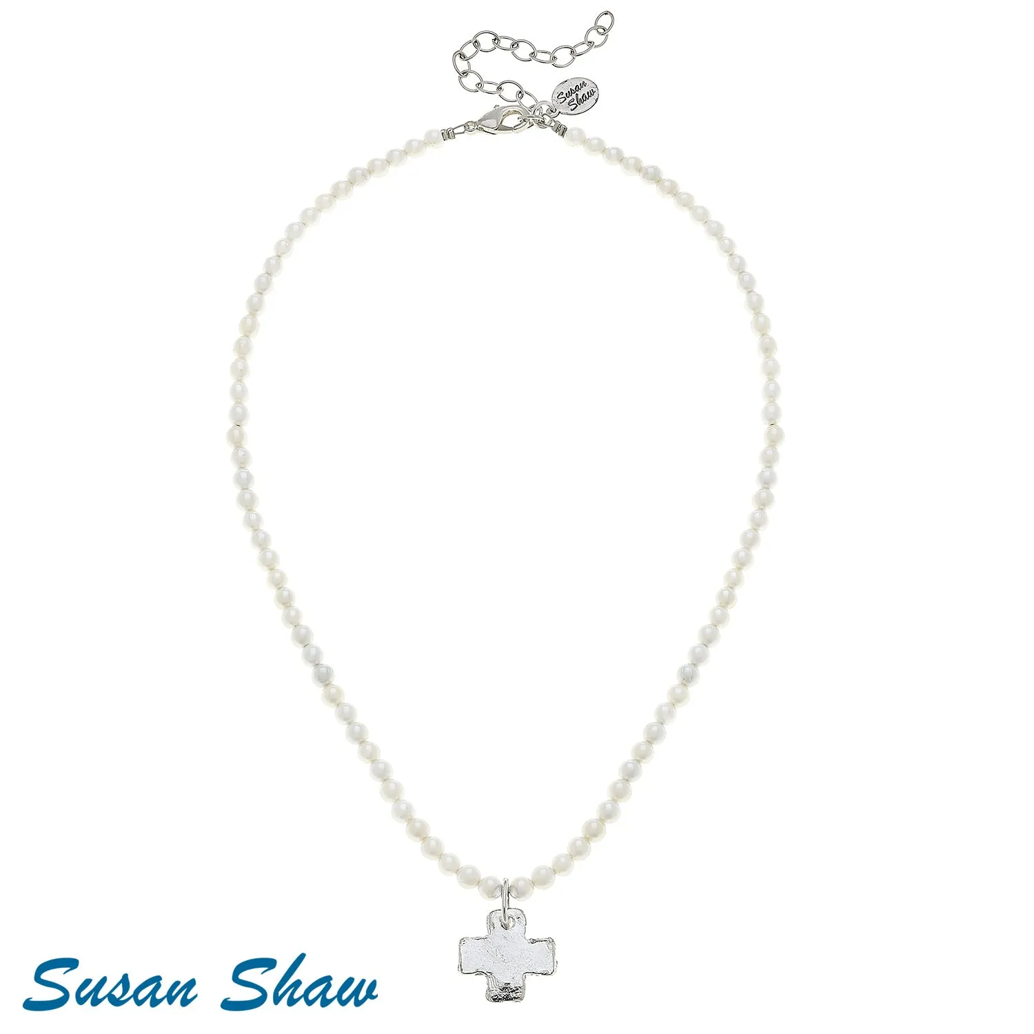 Susan Shaw Assorted Cross Necklaces in Silver