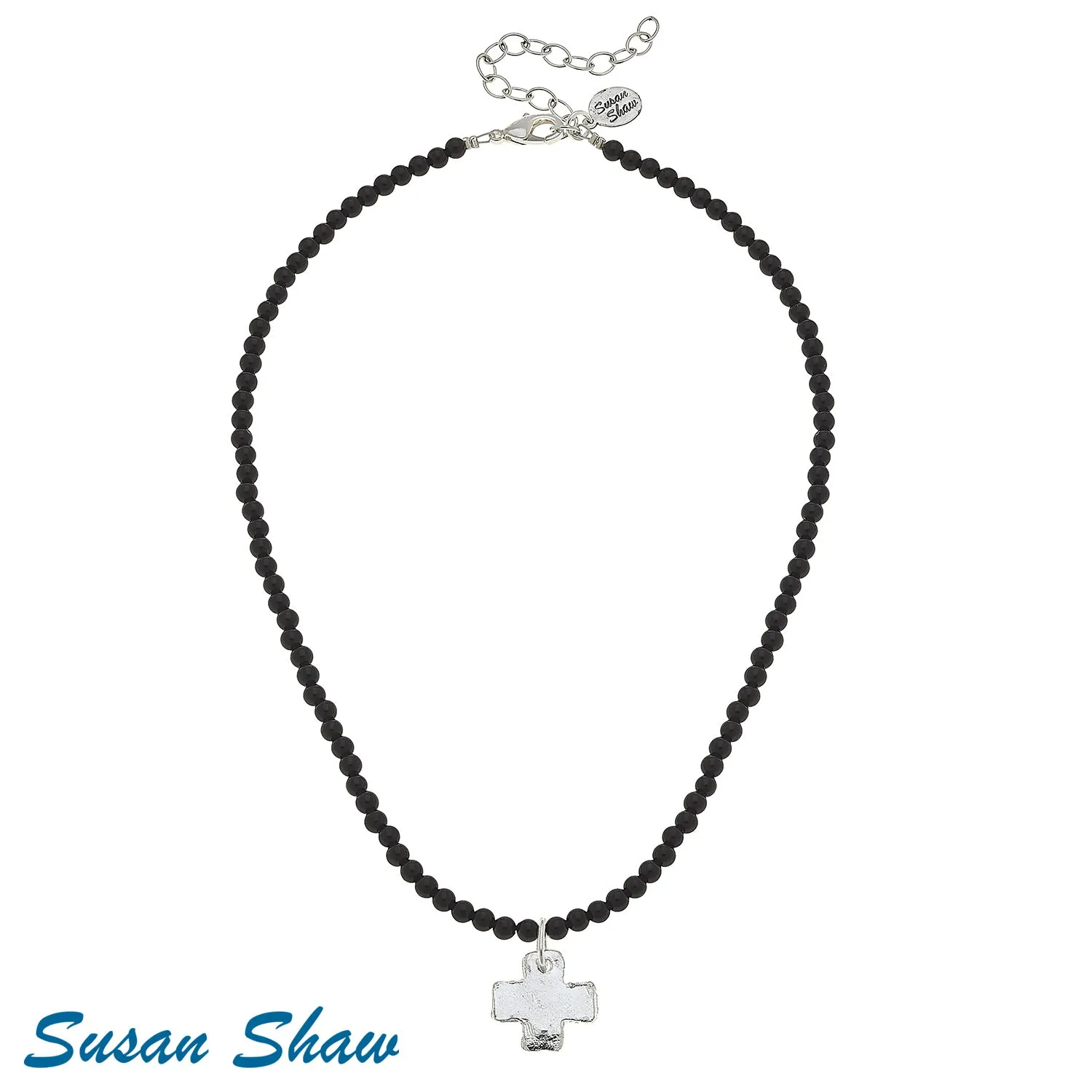 Susan Shaw Assorted Cross Necklaces in Silver