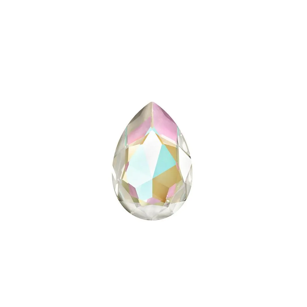 Swarovski 18 x 13mm Fancy Stone (4320) Pear - Light Grey Delite