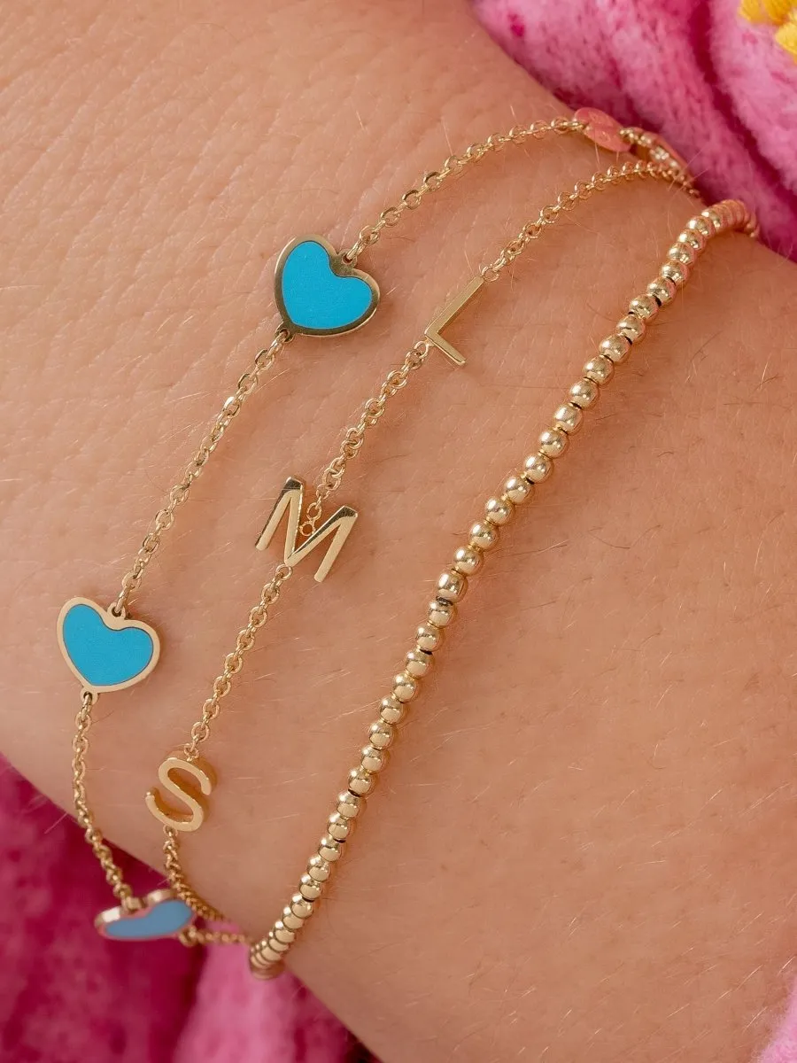 The Initial Bracelet 14K - 3 Letters