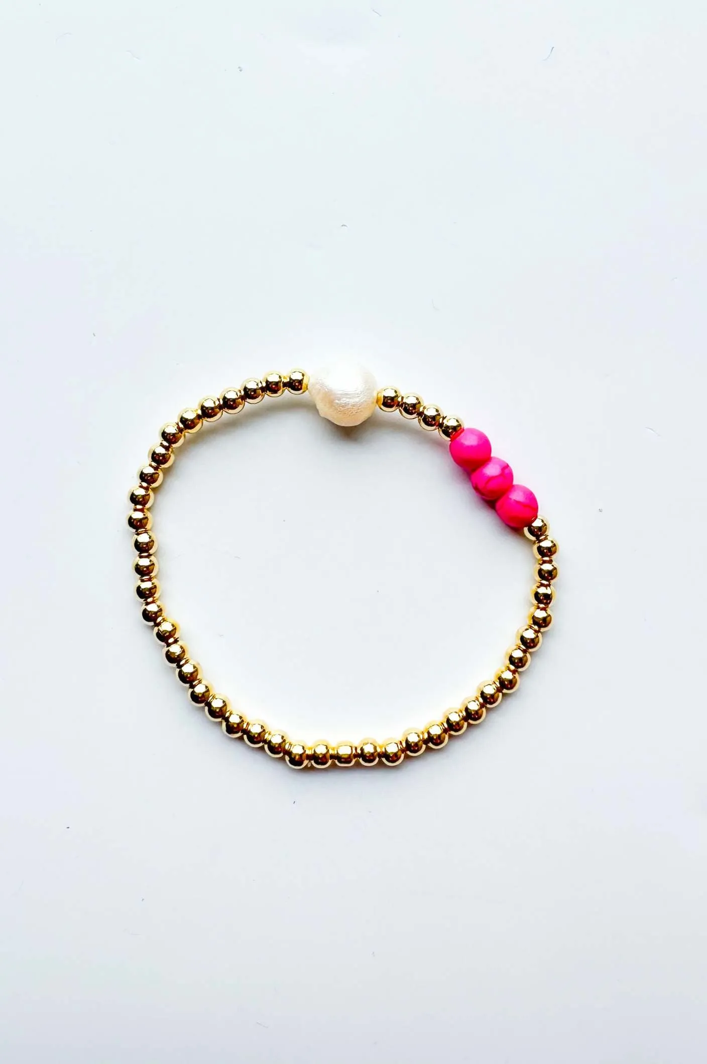 This is the Moment Gold Filled Pearl Bracelet