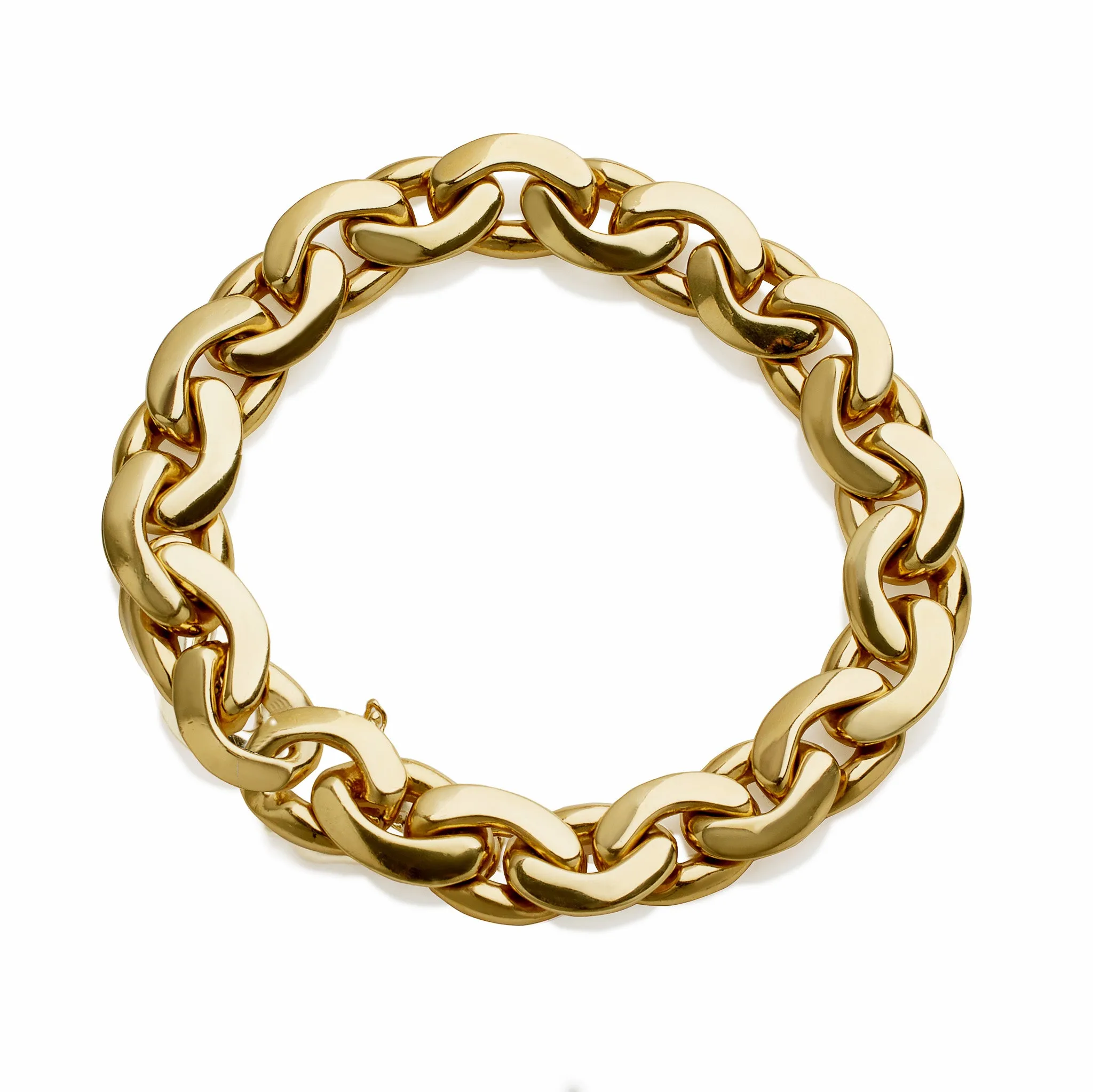 Tiffany & Co. 18K Gold Curb Link Bracelet