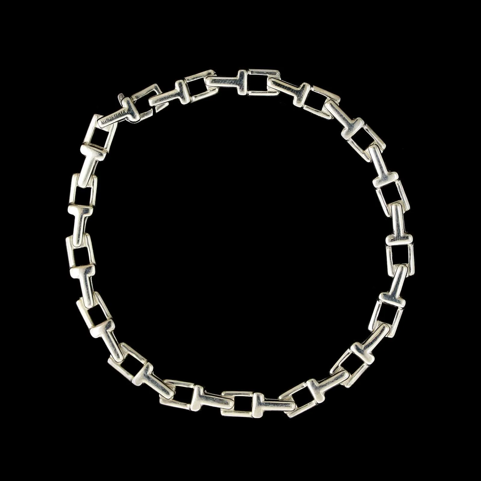 Tiffany & Co. Sterling Silver Estate T Link Bracelet