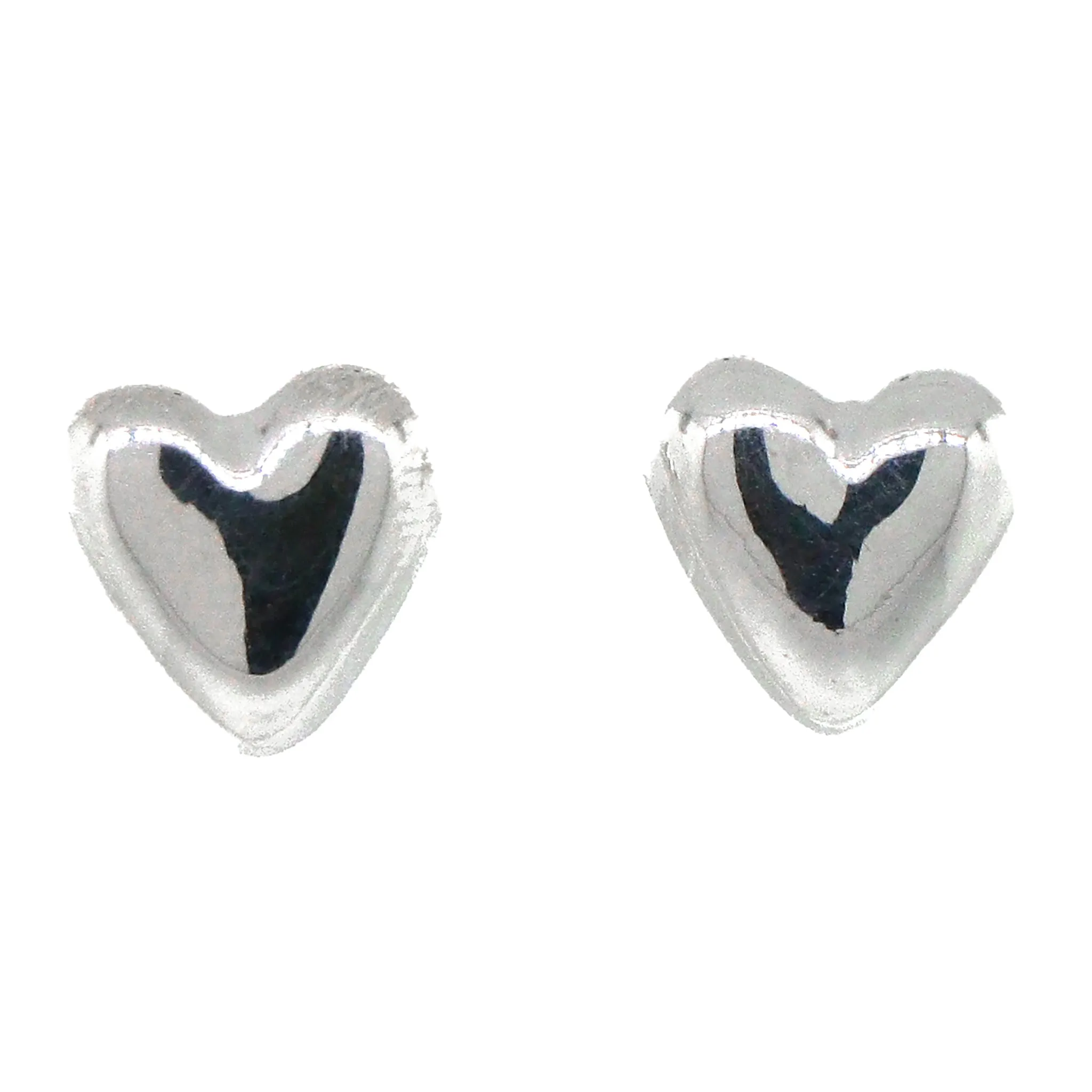 Tiffany & Co. Sterling Silver Heart Stud Earrings