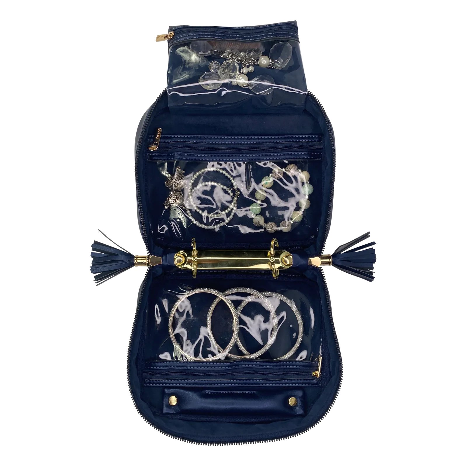 Trinity Jewelry Case - Greek Navy