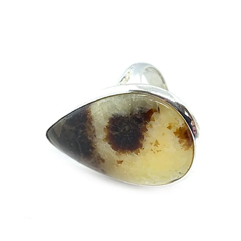 Tulsi Septarian Bohemian Gemstone Ring