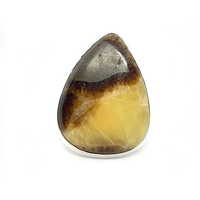 Tulsi Septarian Bohemian Gemstone Ring